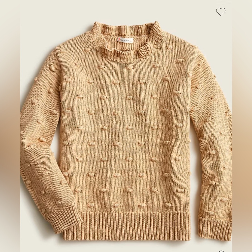 Crewcuts Girls' Ruffleneck Bauble Sweater